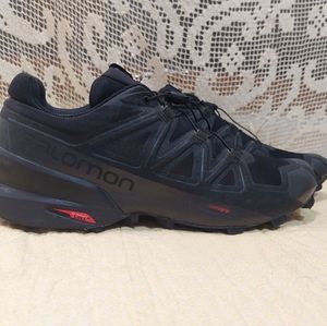 Salomon Black Speed Cross 5 Athletic Shoes